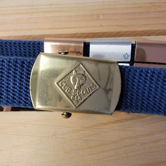 Vintage Cub Scouts Belt w/ 9 Slides - Picture 5 of 6